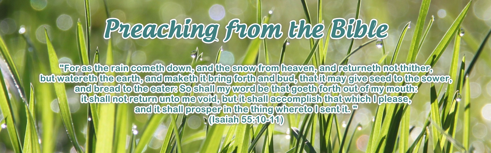 Preaching from the Bible